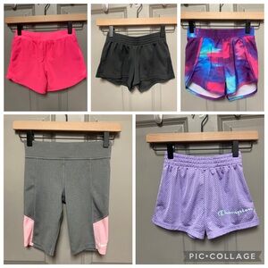Girls’ Athletic Shorts Bundle - Size Small (6/7)